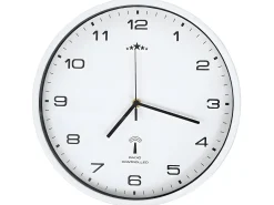 Reloj de pared radiocontrol movimiento de cuarzo 31 cm blanco ES460054