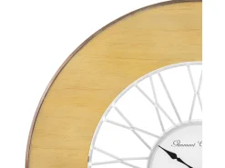 Reloj de Pared Reloj de Diseño Reloj Decorativo Salón Madera Retro Alfheim Ø 85