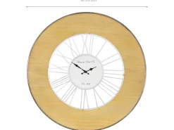 Reloj de Pared Reloj de Diseño Reloj Decorativo Salón Madera Retro Alfheim Ø 85