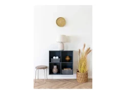 Reloj de pared Rosolini ocre con movimiento silencioso, Ø 30 cm