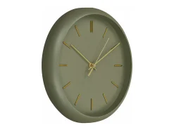 Reloj de pared Rossano verde movimiento silencioso Ø 30 cm