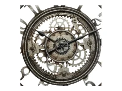 Reloj de Pared Sarkis, Diseño Elegante Gris 50 cm, Salón y Comedor