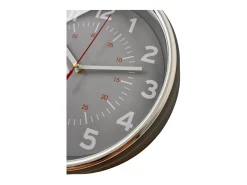 Reloj de pared Second plata/gris Ø29 cm