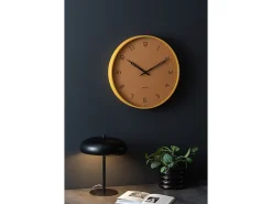 Reloj de pared Stark - Marrón miel - Ø40cm