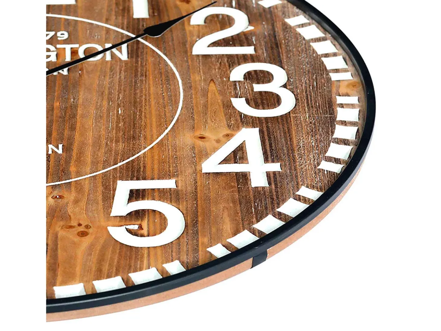 Reloj de Pared Vintage Madera Oscura Ø60cm Thinia Home