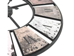 Reloj de pared vintage movimiento cuarzo 60 cm XXL ES635707