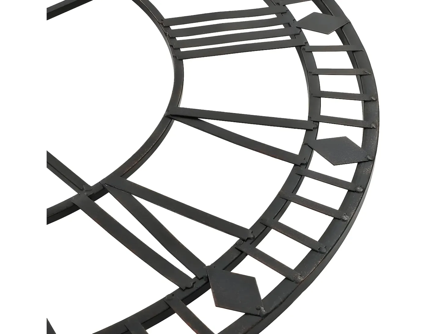 Reloj de pared vintage movimiento cuarzo metal 60 cm XXL ES885500
