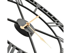 Reloj de pared vintage movimiento cuarzo metal 60 cm XXL ES885500