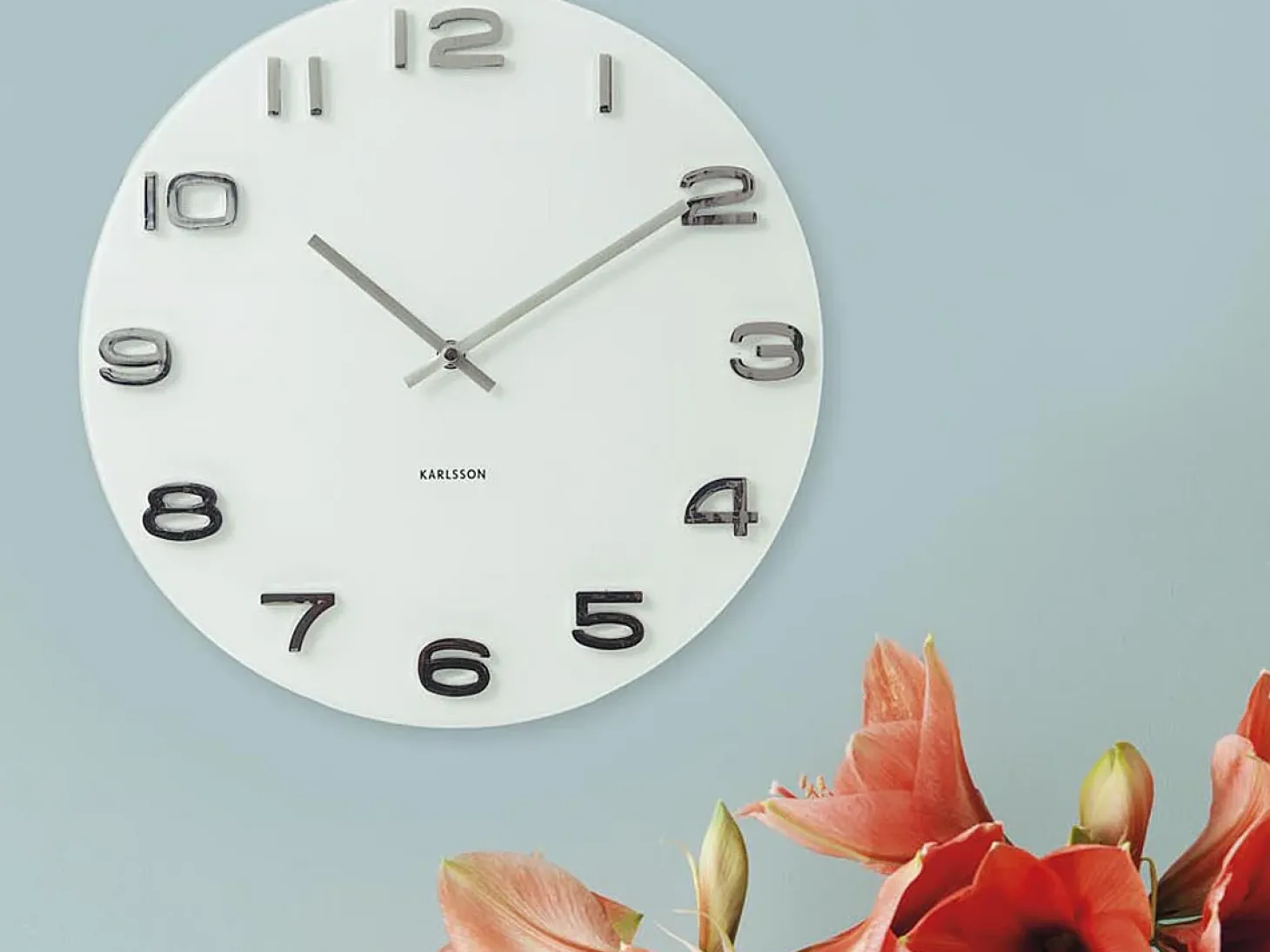Reloj de pared Vintage Redondo - Blanco - Ø35cm