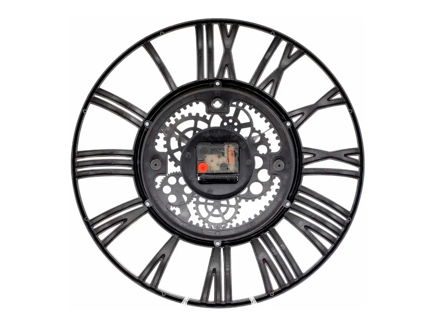 Reloj de Pared Vintage Troquelado Negro/Dorado Ø38 cm Thinia Home