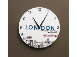 Reloj redondo de madera Ø 30 cm
