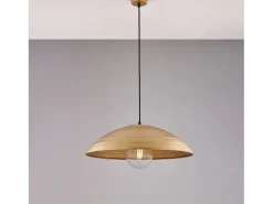 Remitente - Lámpara colgante negra Ø50 con acabado dorado antiguo y cable textil ajustable, 1 luz