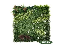 Revestimiento mural de vegetal sintético LAHTI - Pack de 1m² - Verde