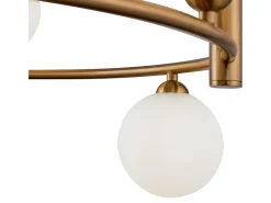 Ring Lámpara Colgante de Techo Blanca, 6 Luces, G9
