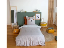 Ropa de cama de microfibra reversible impreso bosque de otoño, 1 plaza