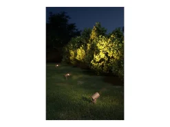 Sair - Foco LED redondo de 10 W IP65 Corten 3000K - Luz de jardín para plantas o setos h36cm - Beneito faure