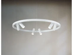 Satellite Lámpara colgante de techo LED integrado Blanco
