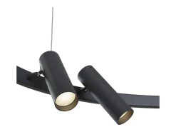 Satellite Lámpara colgante de techo LED integrada negra