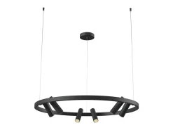 Satellite Lámpara colgante de techo LED integrada negra