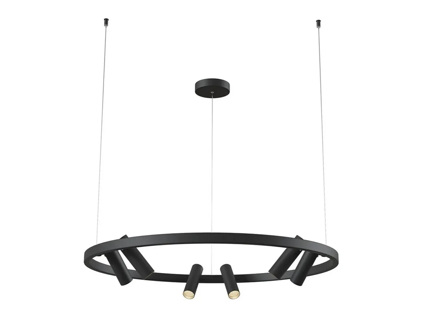 Satellite Lámpara colgante de techo LED integrada negra