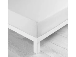 Sábana Ajustable de Microfibra "Oscar" 140x190cm Blanco Suavidad y Confort Ultracómodo - Certificado Oeko-Tex