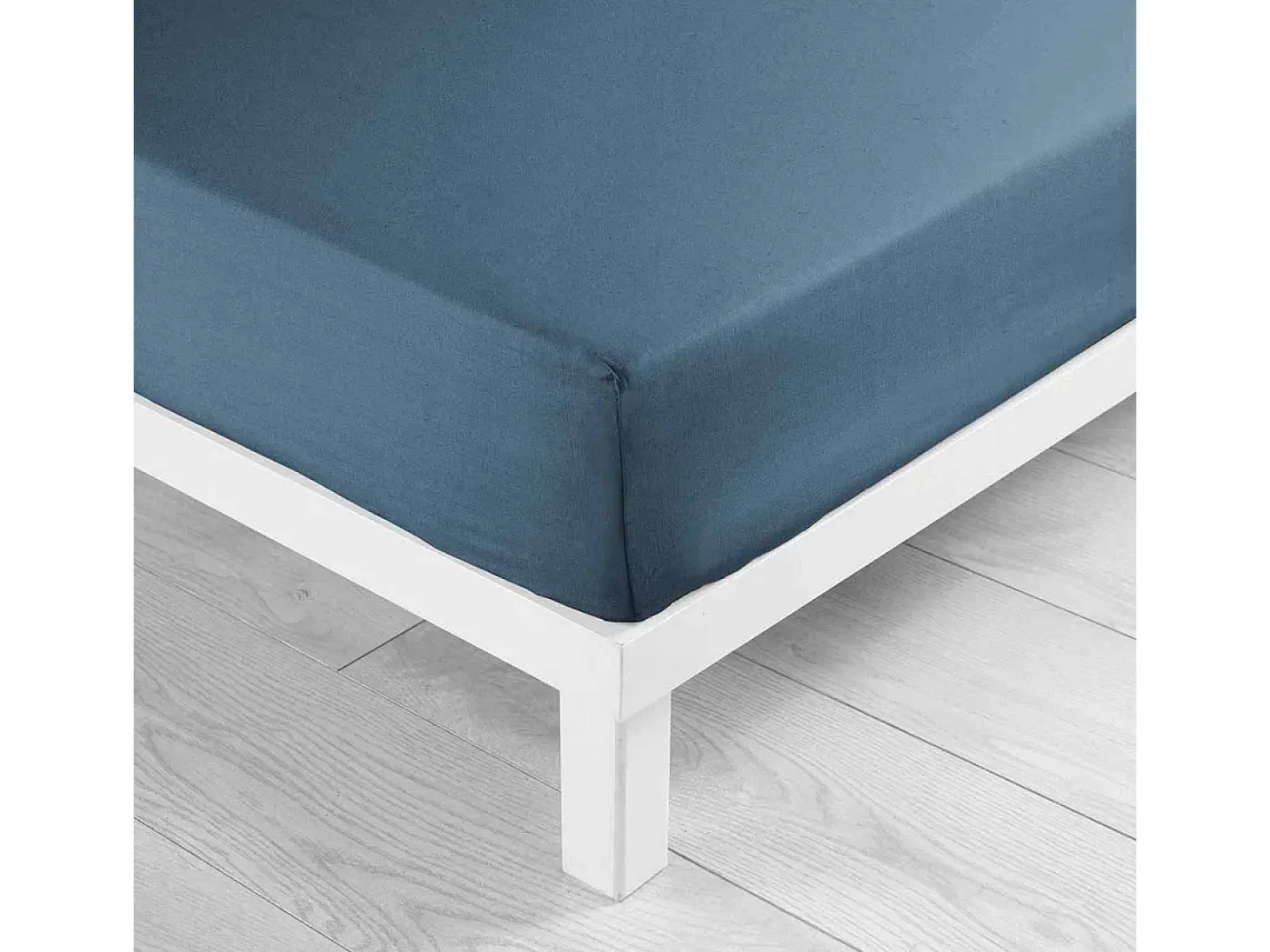 Sábana Ajustable de Microfibra "Oscar" 140x190cm Azul Suavidad y Confort Ultracómodo - Certificado Oeko-Tex