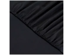 Sábana Ajustable 200x200 + 25 cm Negro 100% Algodón 57 Hilos Estilo Contemporáneo
