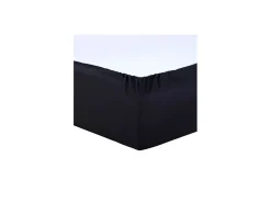 Sábana Ajustable 140x190cm NEGRO VISION de Algodón 100% - Tejido Cerrado 57 hilos/cm²