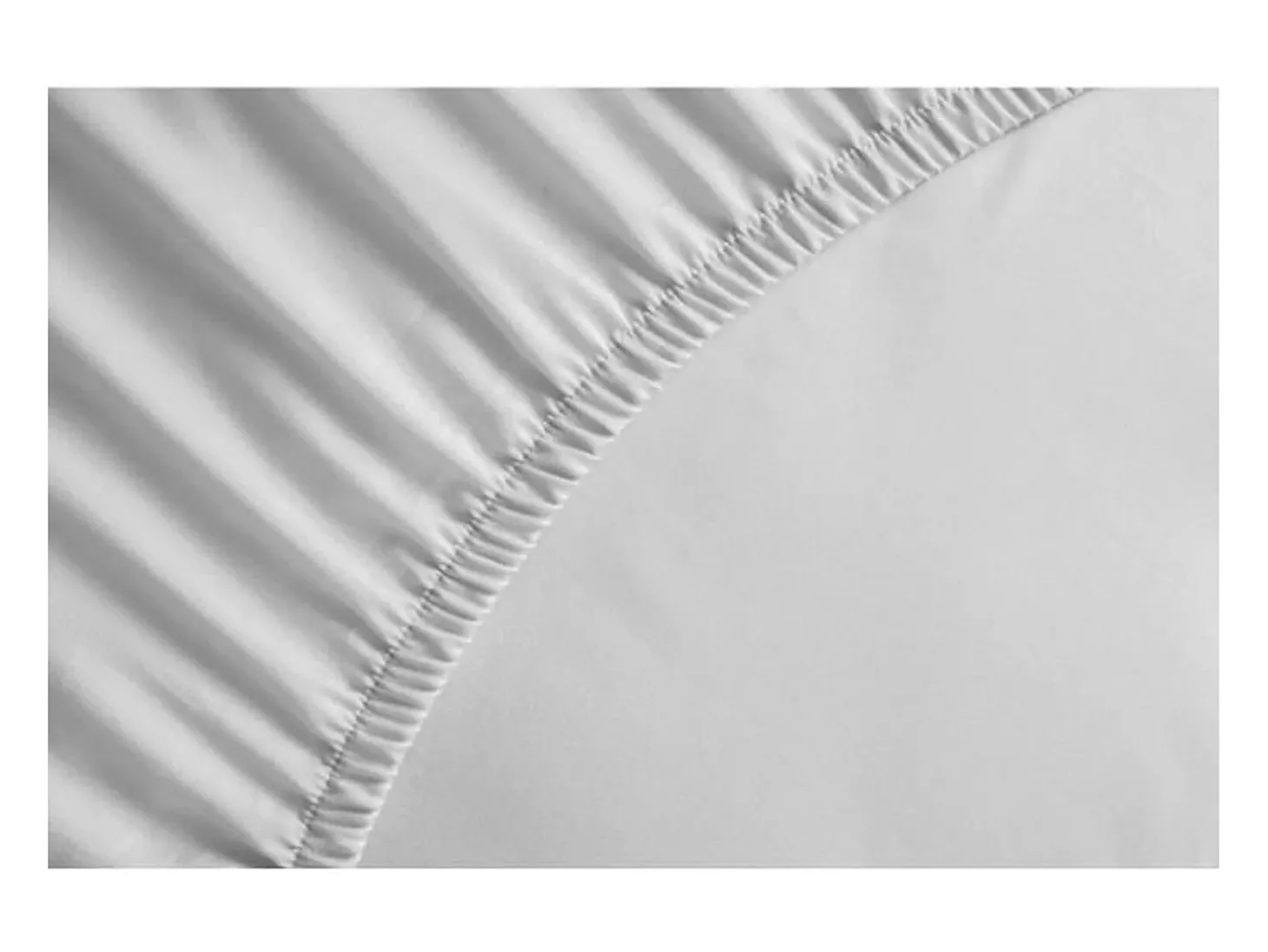 Sábana bajera 100% algodón 160 x 200 x 30 cm blanco