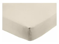 Sábana bajera ajustable de microfibra 90 x 200 cm - Beige