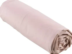 Sábana bajera percal rosa 160 x 200 cm con funda de 30 cm