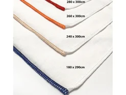 Sábana encimera de polialgodón 240x300 cm PERCALE blanco, por Soleil d'ocre