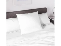 Sábana encimera de polialgodón 180x290 cm PERCALE blanco, por Soleil d'ocre