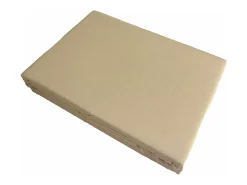 Sábana encimera satén de algodón beige