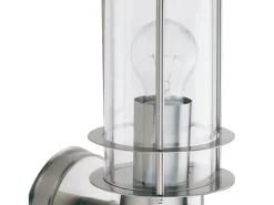 Searchlight 1 lampa utomhusvgglampa i rostfritt stl med rrelsesensor IP44, E27