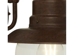 Searchlight 1 Ljus Utomhus Vgg Veranda Ljus - Rustik Brun Med Klart Glas