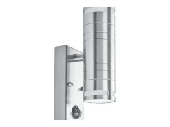 Searchlight 2 Ljus Utomhus PIR Up Down Vgglampa Rostfritt stl IP44, GU10