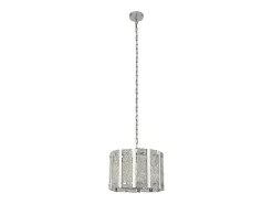Searchlight ALEXANDRA 5 ljus satin silver takhnge med Aquatex glas, metallstnger