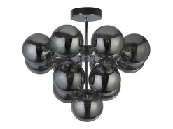 Searchlight Berry13 ljus taklampa, krom, rökt glas