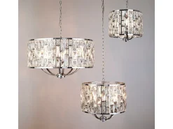 Searchlight BIJOU 5 ljus krom takhnge med kristallglas
