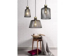 Searchlight Bird Cage 1 Light Cage Takhnge Antik Mssing, Matt Svart, E27