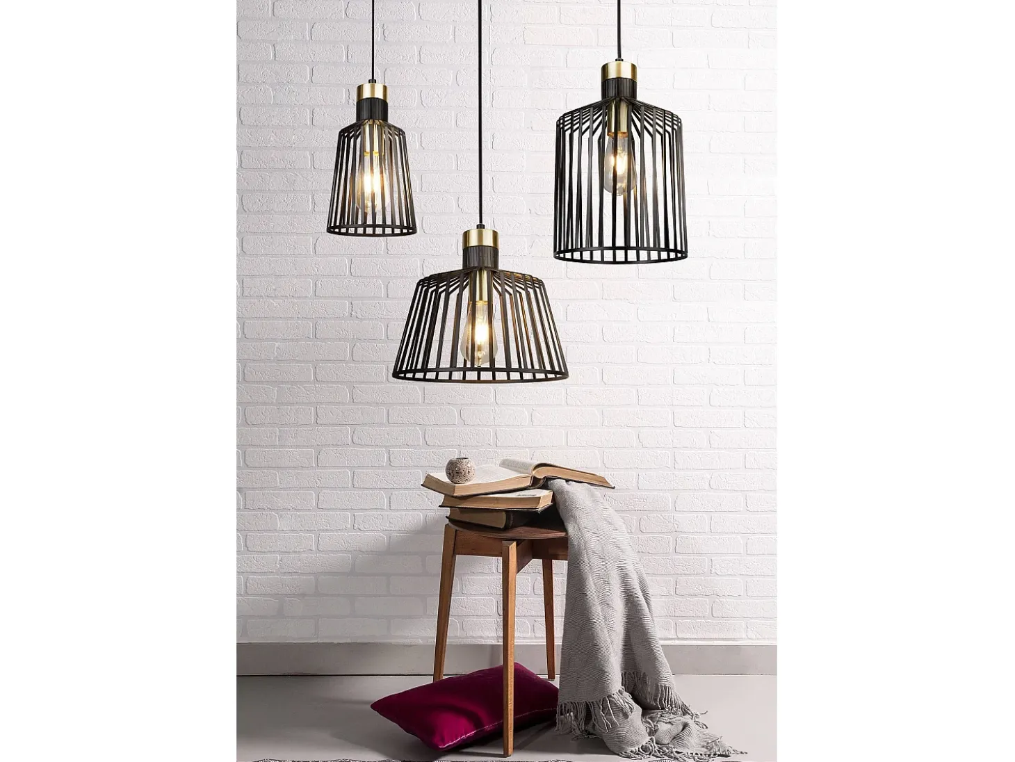 Searchlight Bird Cage 1 Light Cage Takhnge Antik Mssing, Matt Svart, E27