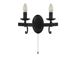 Searchlight CARTWHEEL 2 Ljus Ljus Vgglampa - Svart
