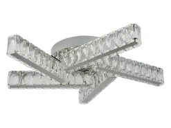 Searchlight Clover LED 5 Light Flush Taklampa Krom, Kristall
