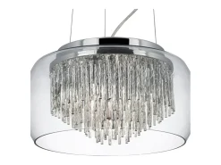 Searchlight Curva 4 ljus takhnge krom, glas, G9