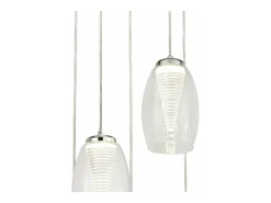 Searchlight Cyclone5 Ljus Drop Pendel, Klart glas 3000K