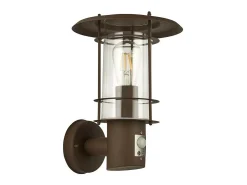 Searchlight EdgewareVägglampa utomhus & veranda, sensor Rostbrun IP44