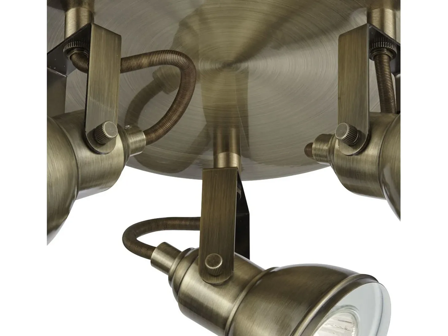 Searchlight Focus 3 ljus justerbar takspotlight antik mssing, GU10