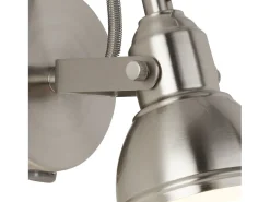 Searchlight Focus 1 Ltt justerbar vggspotlight satin silver, GU10