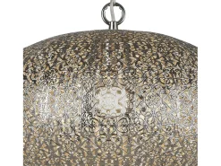 Searchlight Fretwork1 ljus hänge, glänsande nickel